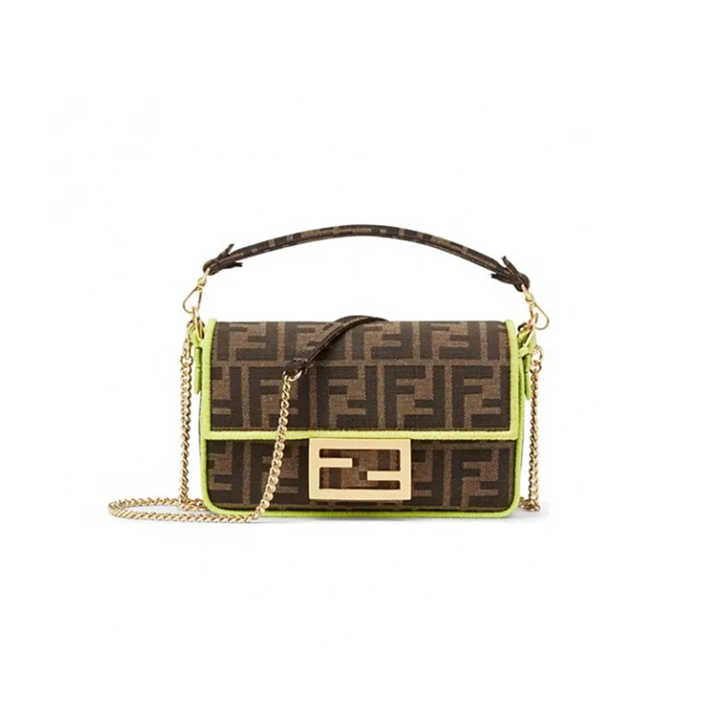 F**di baguette mini fabric brown 8bs017a6v5f17u3 (18*11*7cm)